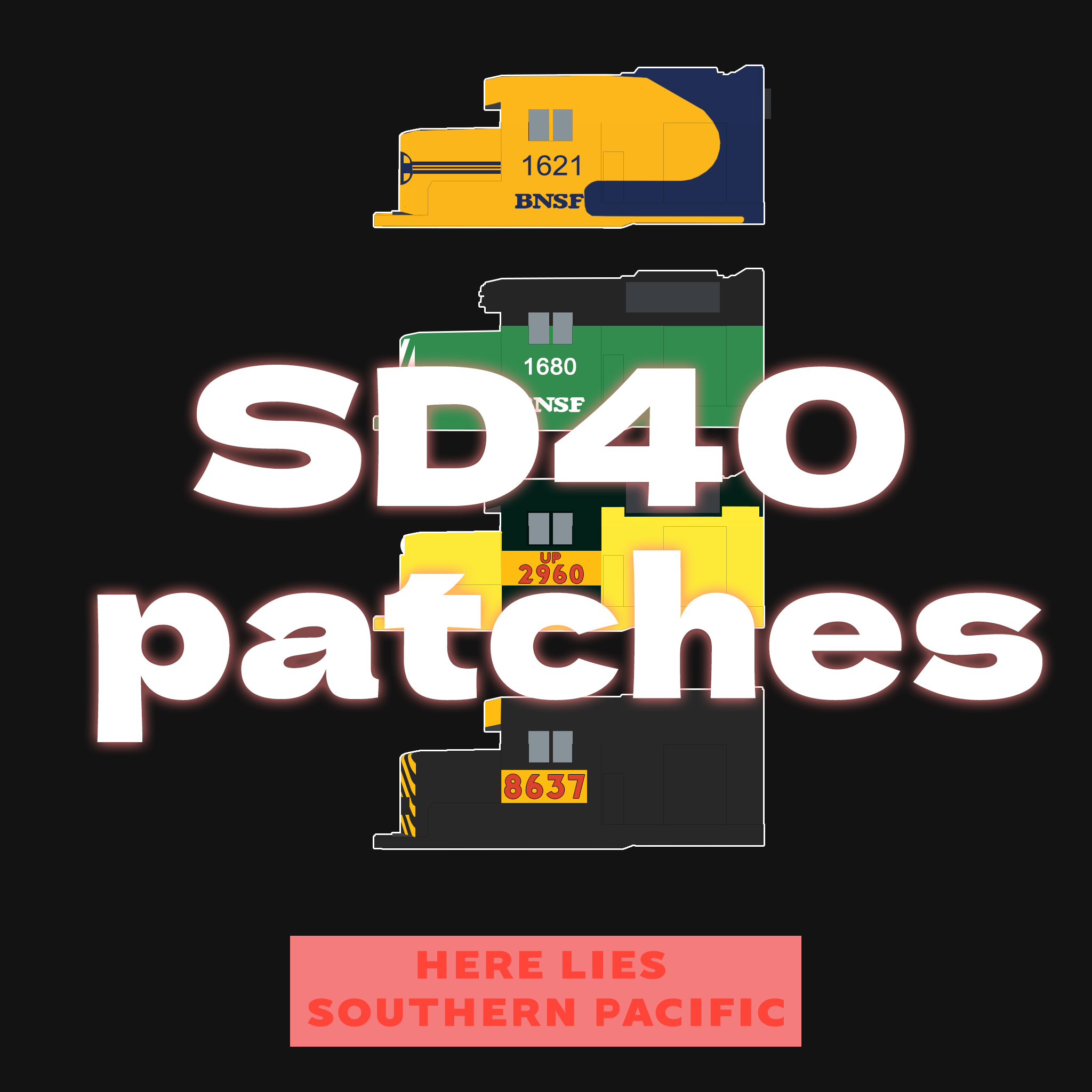 SD40 patches