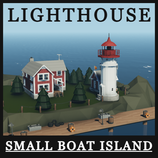 Small Boat Island Lighthouse Base