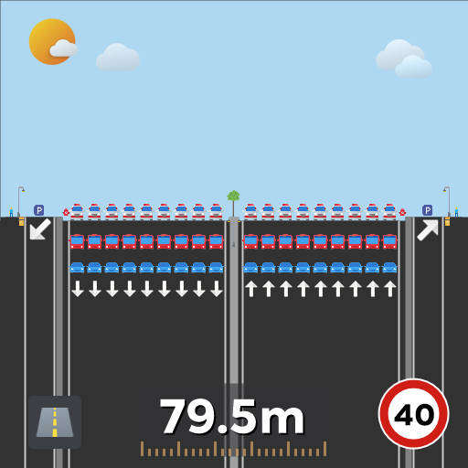 惠来带停车位公路双向18车道