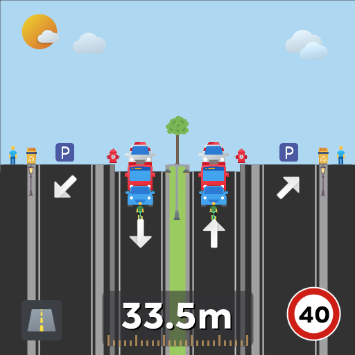 惠来带停车位公路双向2车道