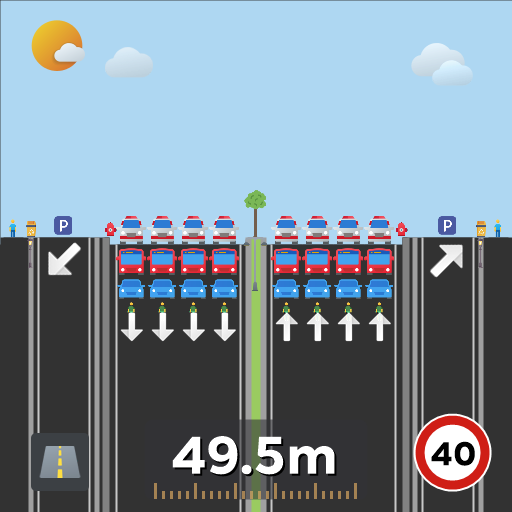 惠来带停车位公路双向8车道