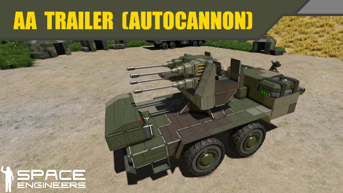 Towed AA Autocannon Trailer