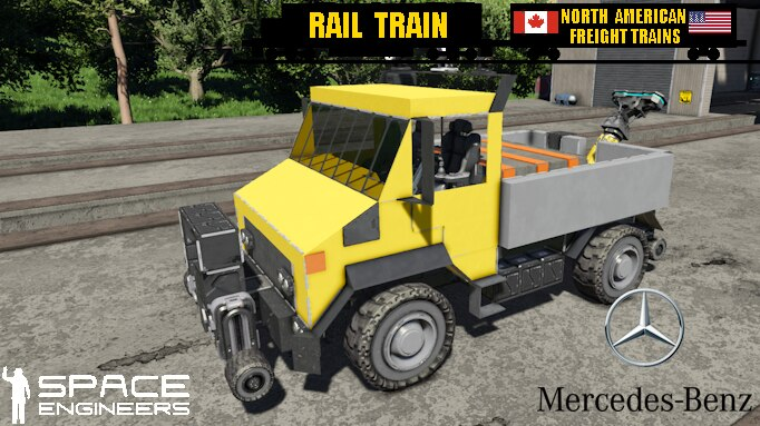 Rail Train Hi-Rail Unimog Shunter