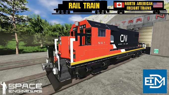 Rail Train CN EMD GP38-2