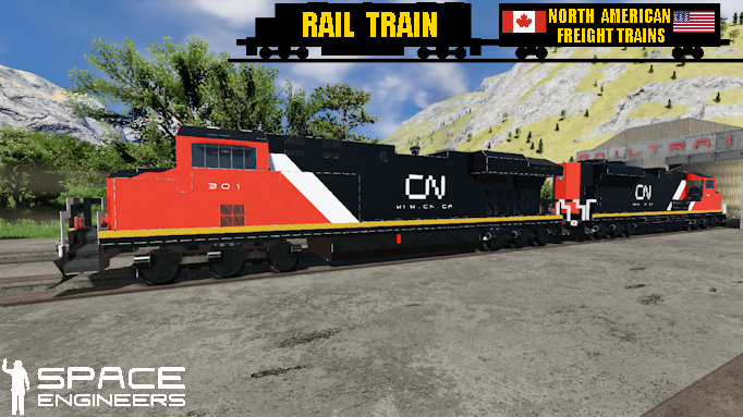 Rail Train CN ES44AC + SD70M-2