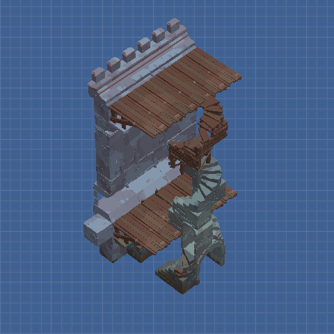 Budget Performance Wall - Highrise with Staircase & Gate