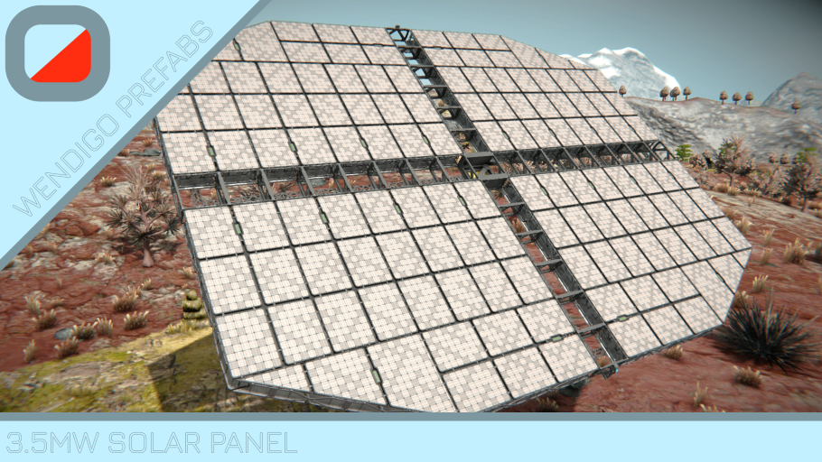 3.5 MW Solar Panel by Wendigo Prefabs