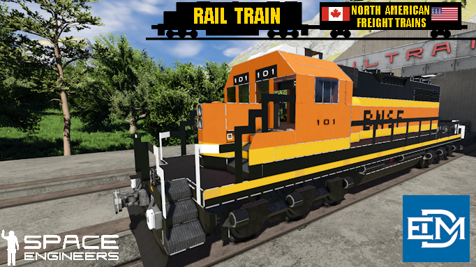 Rail Train BNSF EMD SD40-2