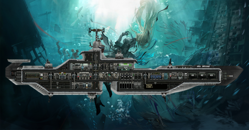 UED驱逐领舰-白兰地 – Barotrauma Mod