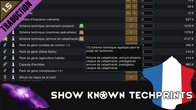 Show Known Techprints [Fr]