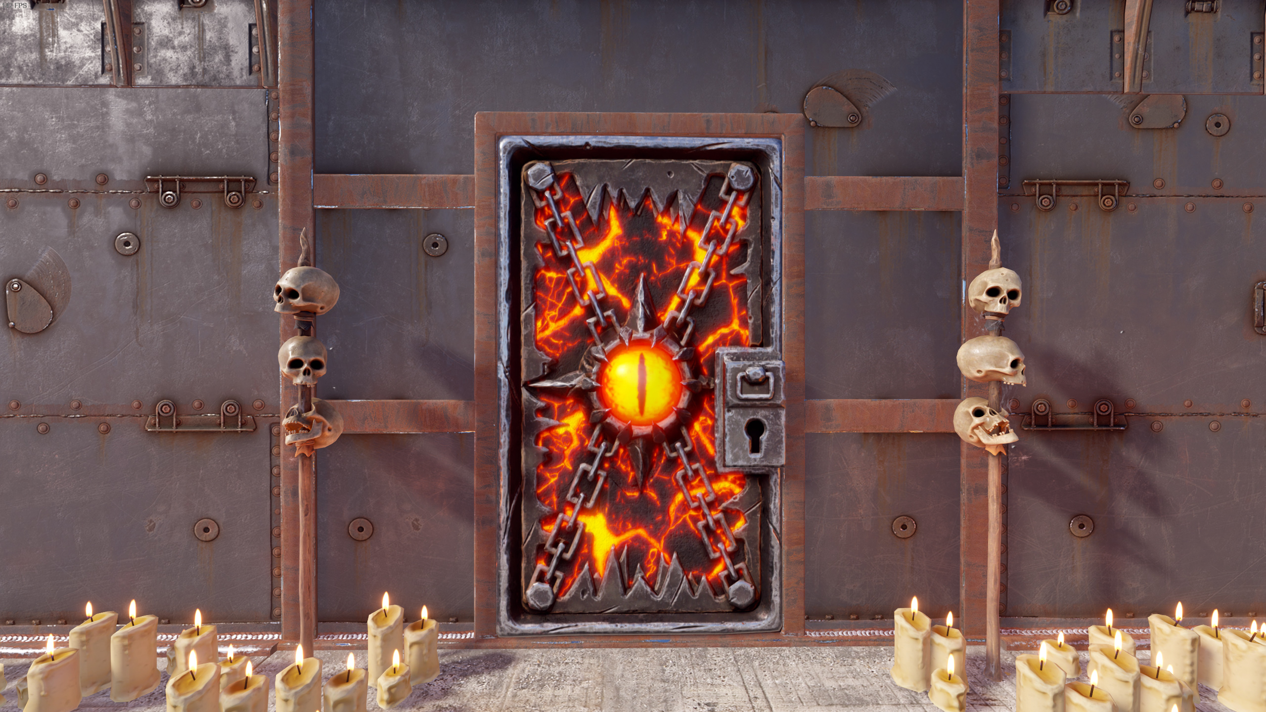 Watcher of Doom Metal Door