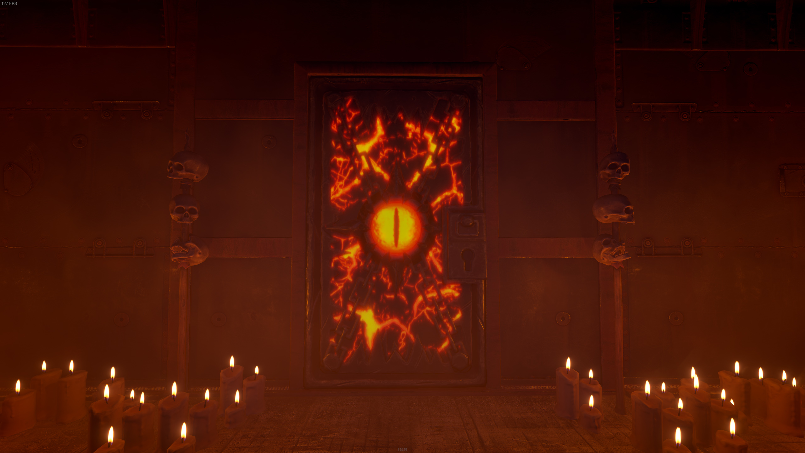 Watcher of Doom Metal Door