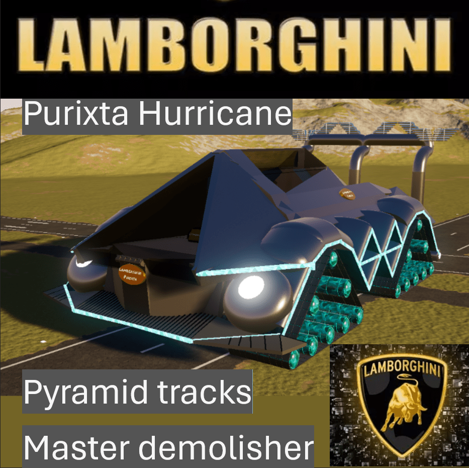 Lamborghini Purixta Hurricane pyramid tracks master demolisher
