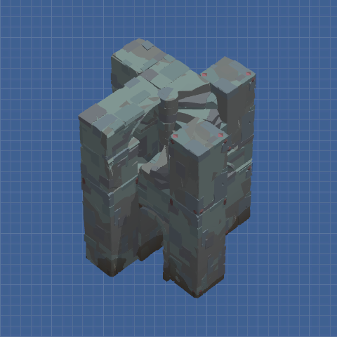 Stackable counter clockwise stone spiral staircase base