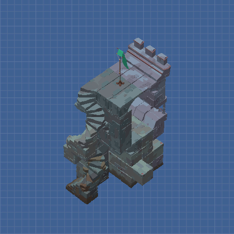 DF 3x4 battlements (low tech) staircase