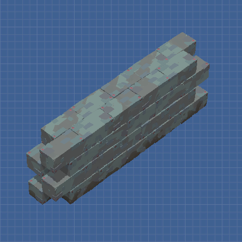 Stretcher bond 2x4 traditional wall section