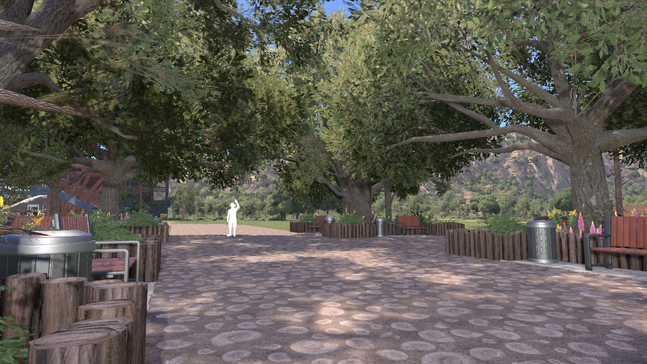 Four Way Garden Path