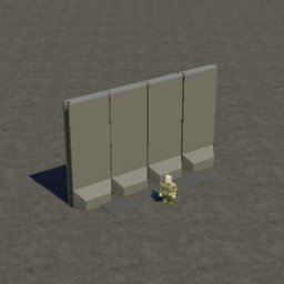 concrete wall medium NATO fortification PR