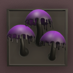 Dark Goth Framed Mushrooms