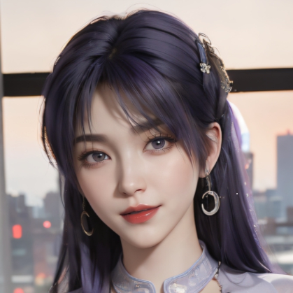 AI姬紫月4K牛仔短裤（素）