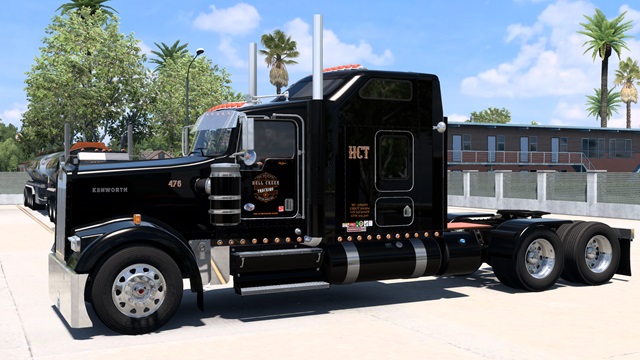 Hell Creek Trucking skin for the SCS W900. Works on all cabs.