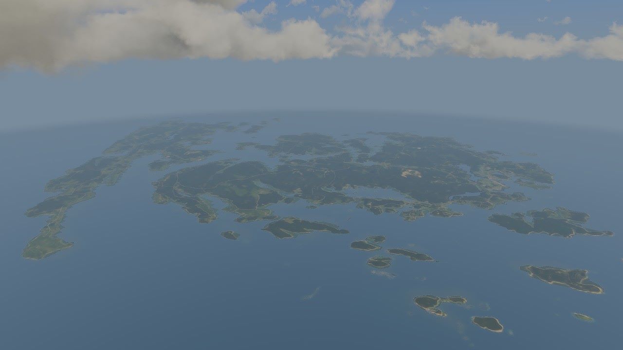 Vinalhaven Islands, Maine USA, GameRealisticMap