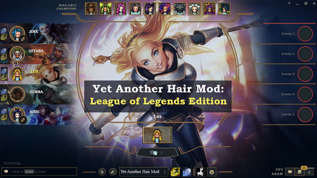 Yet Another Hair Mod: League of Legends Edition