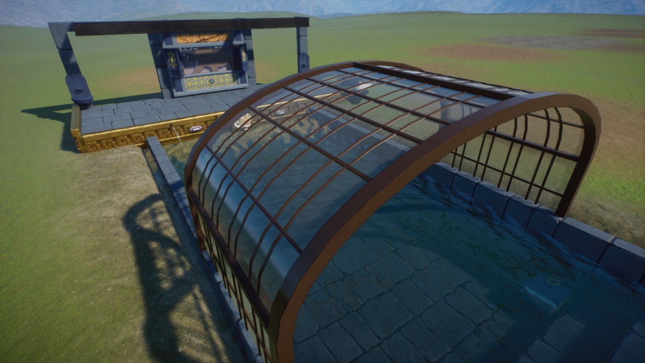 Art Deco Tiger Swimming Pool