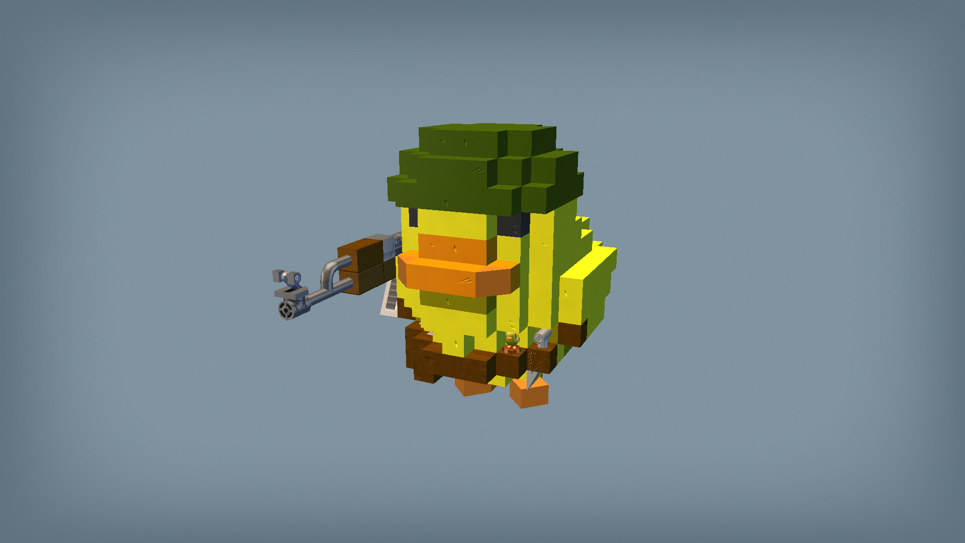 Large Soldier Duck Statue