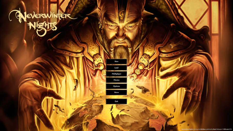 Golden Wizard Background