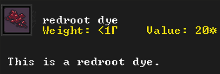Redroot Dye Fix
