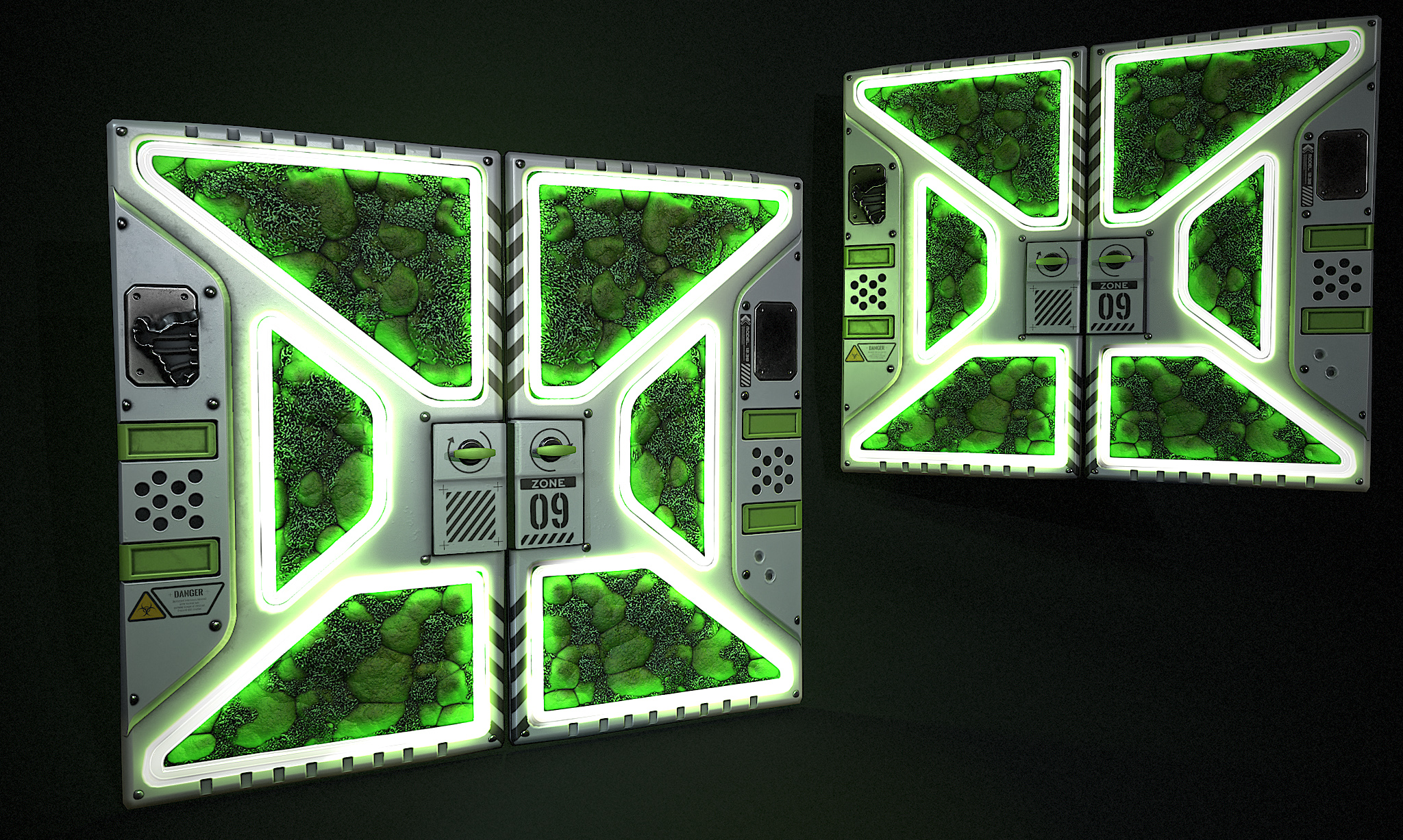 Greening Area Double Door