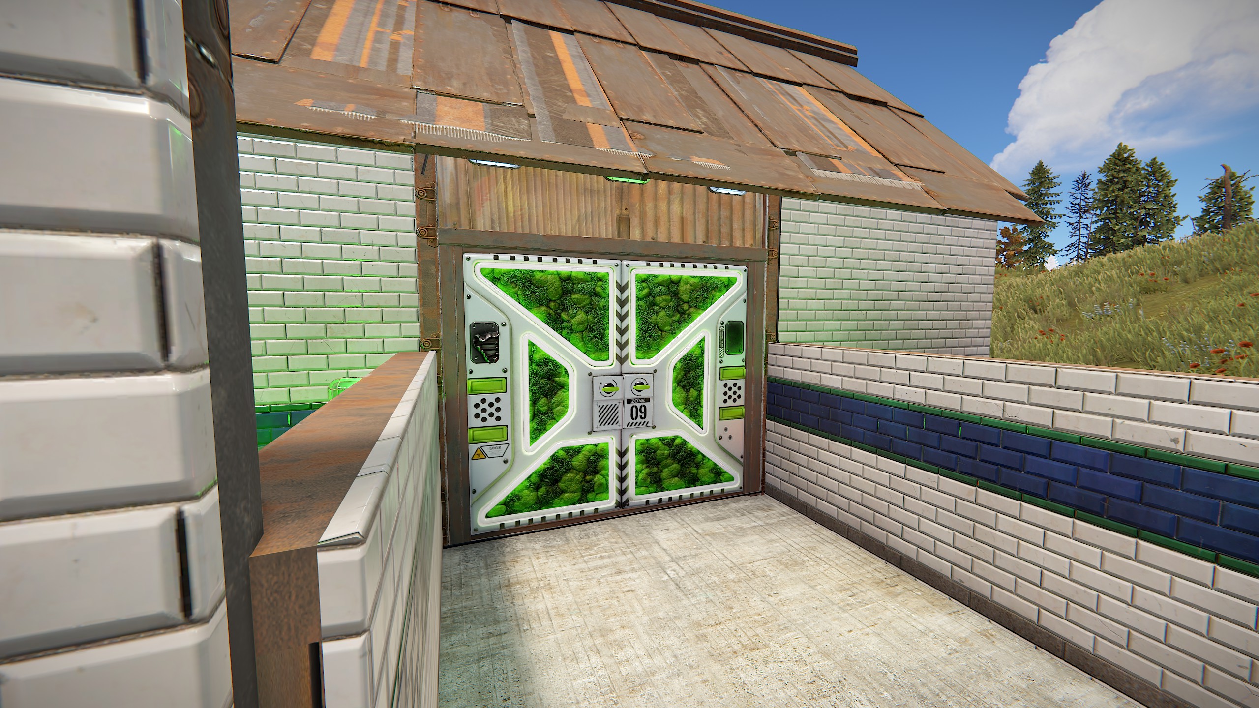 Greening Area Double Door
