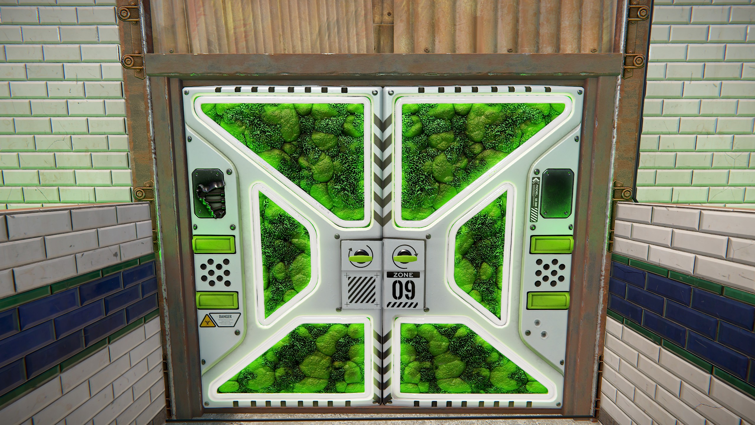 Greening Area Double Door