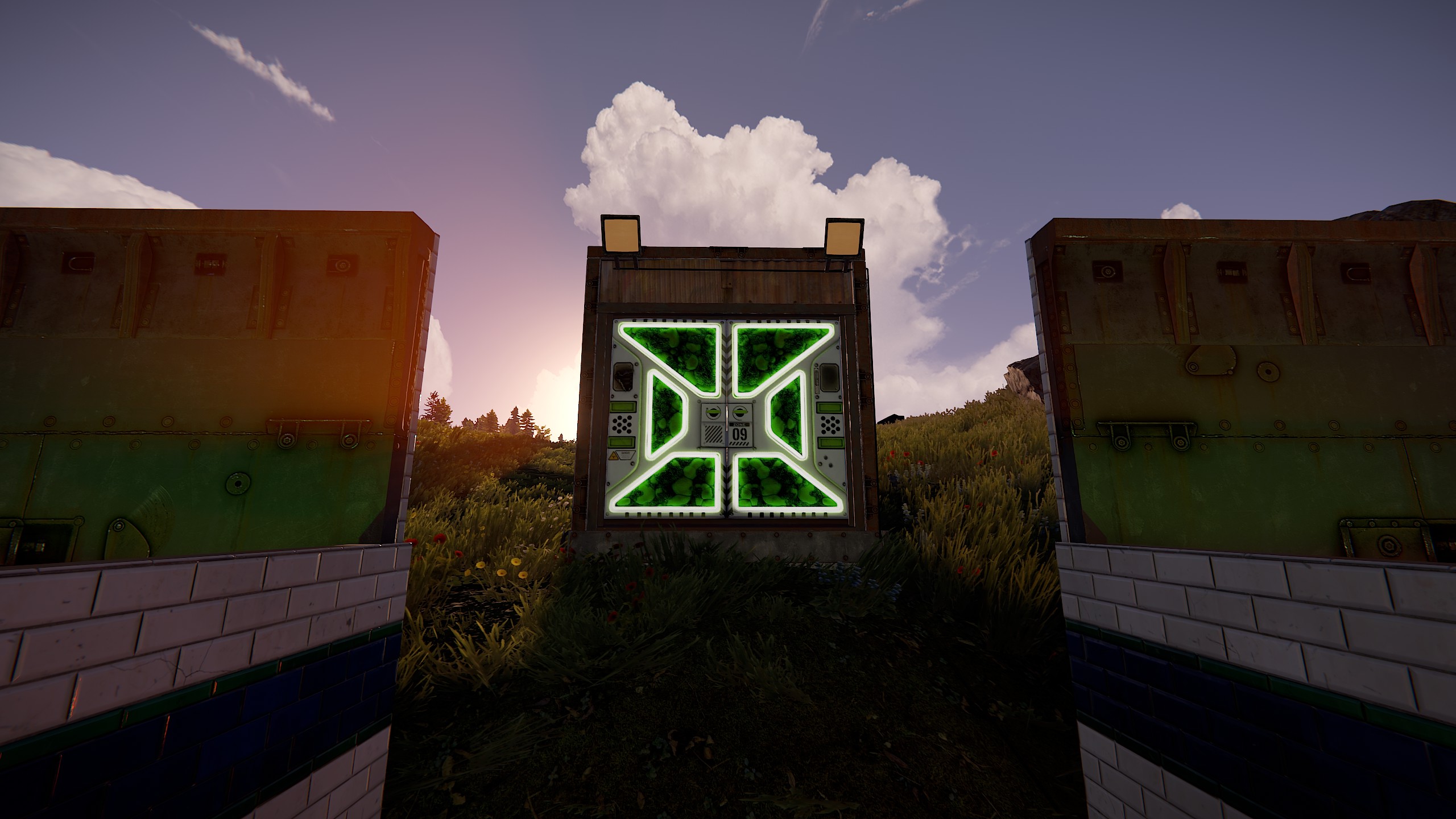 Greening Area Double Door