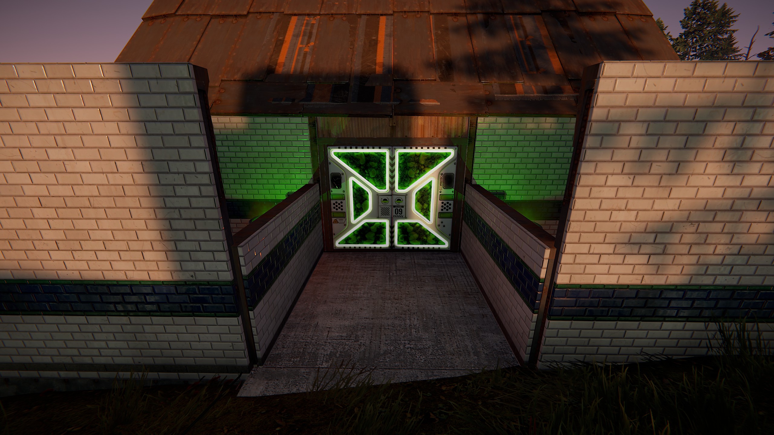 Greening Area Double Door