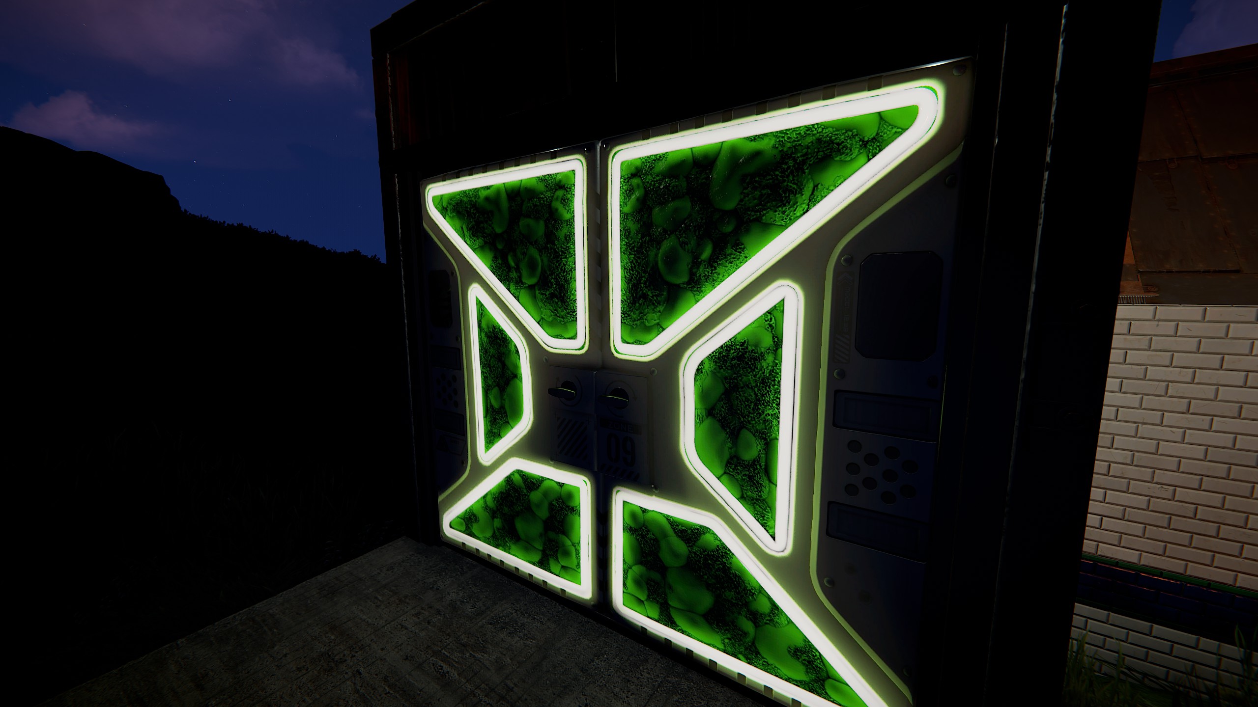 Greening Area Double Door