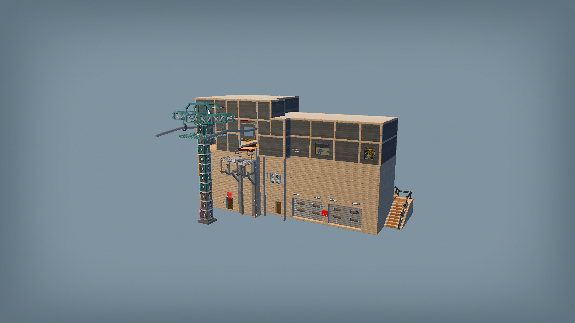  Motorized chairlift station (garage telesiege)