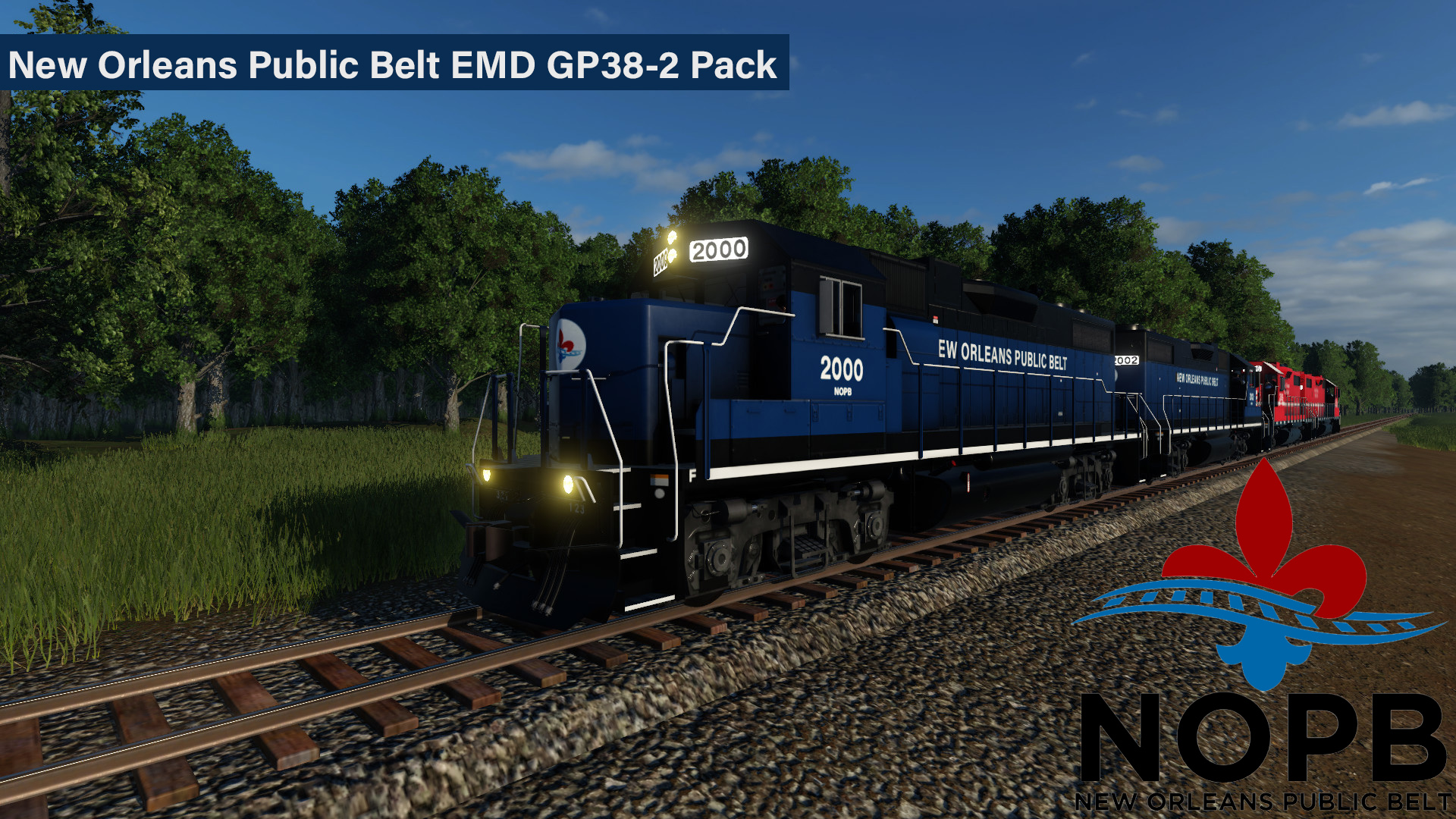 New Orleans Public Belt Railroad EMD GP38-2's