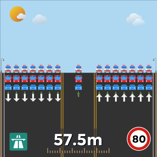 惠来新式高速公路双向14车道H道