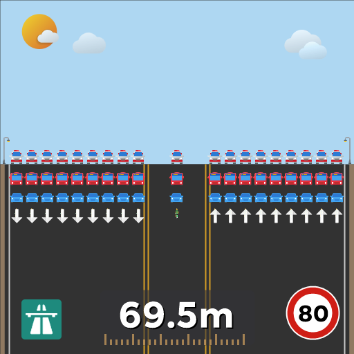 惠来新式高速公路双向18车道H道