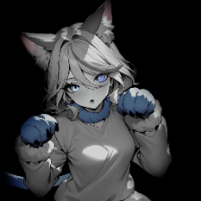 furina dark background / colored 4K (4 versions)