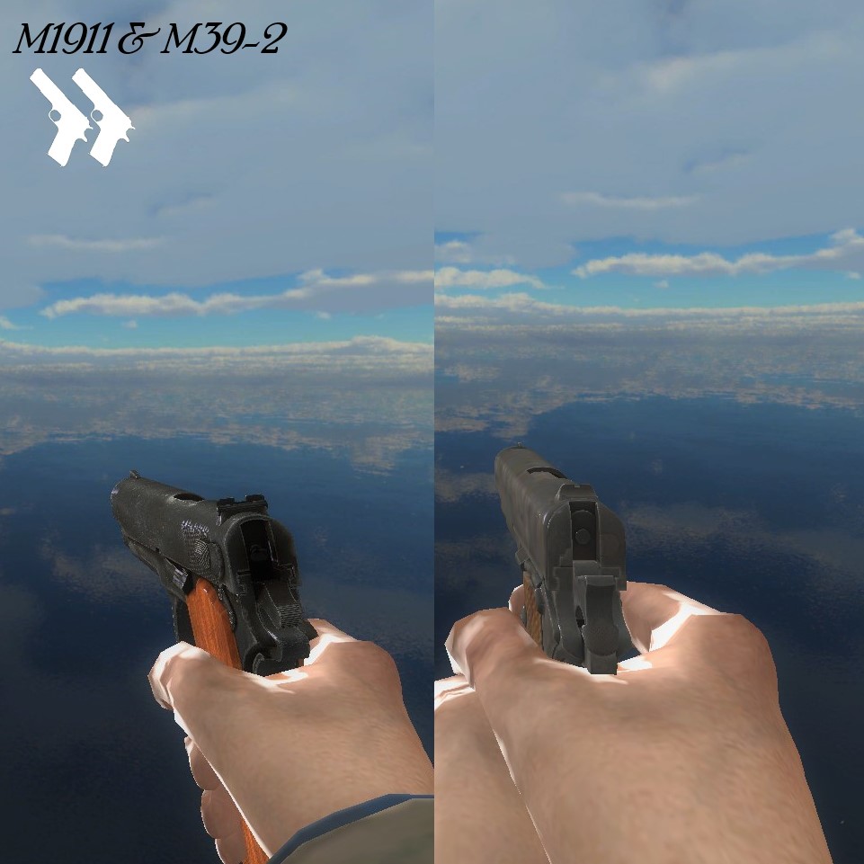 M1911 & M39-2 (Pistols)
