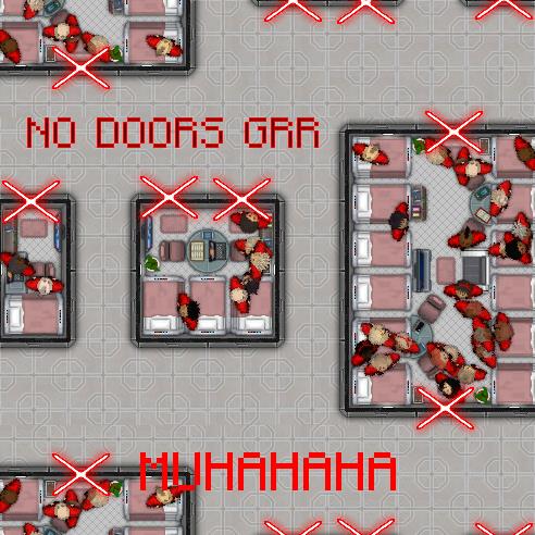 NO Doors for crew quarters