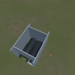 Shredder with piston engine