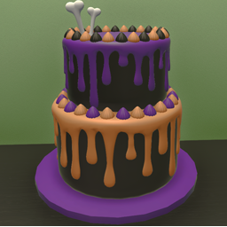 Tiered Halloween Party Cake - Multi-Colored