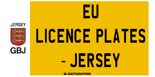 EU Licence Plates - #21 Jersey
