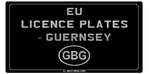 EU Licence Plates - #22 Guernsey