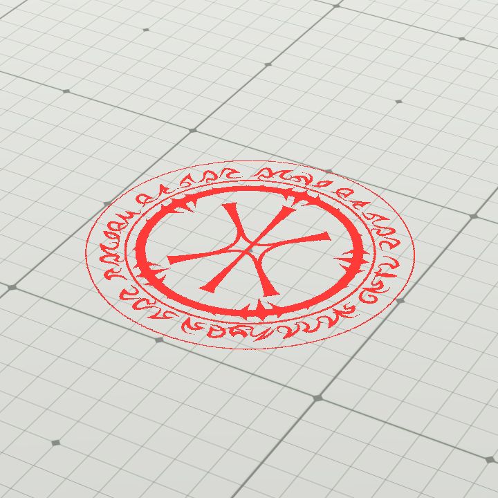 Arcane Sigil #2 (Red - Floor)