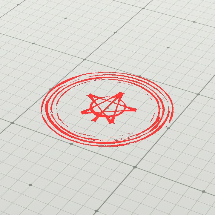 Arcane Sigil #7 (Red - Floor)